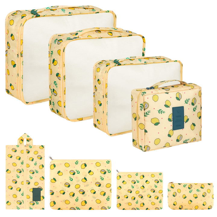 Coolzon Packing Cubes Koffer Organizer, 8 Stück Kofferorganizer Packtaschen Packwürfel mit Schuhbeut