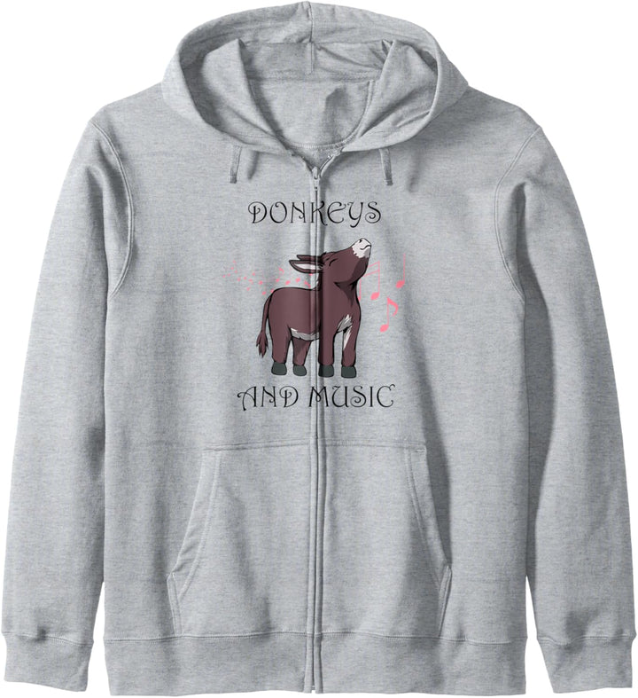 Baby Esel und Musik Musikant Kapuzenjacke