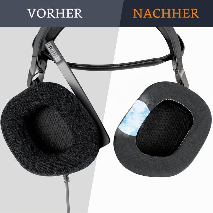 SOULWIT Kühlgel Ersatz Ohrpolster für Corsair HS80 MAX/ HS80 RGB USB Wired/HS 80 RGB Wireless Gaming