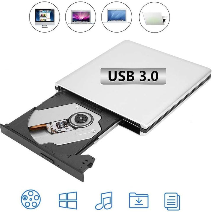 Tangxi Laptop PC Externer Dis-Brenner, USB3.0 Blu-Ray Optical Disk Drive, 3D DVD/CD/BD Writer Record