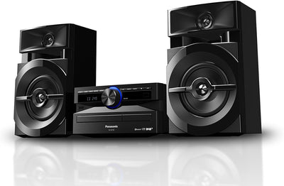 Panasonic Mini-System, 300 W, 2-Wege-Lautsprecher, Woofer:13 cm, CD-Player, CD-R/R W, Bluetooth, USB