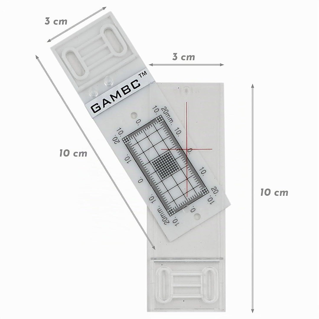 3 Stück - GAMBC® Manuelles Mauerrissmessgerät - Rissüberwachungsprotokoll - Rissmonitor zum Messen u