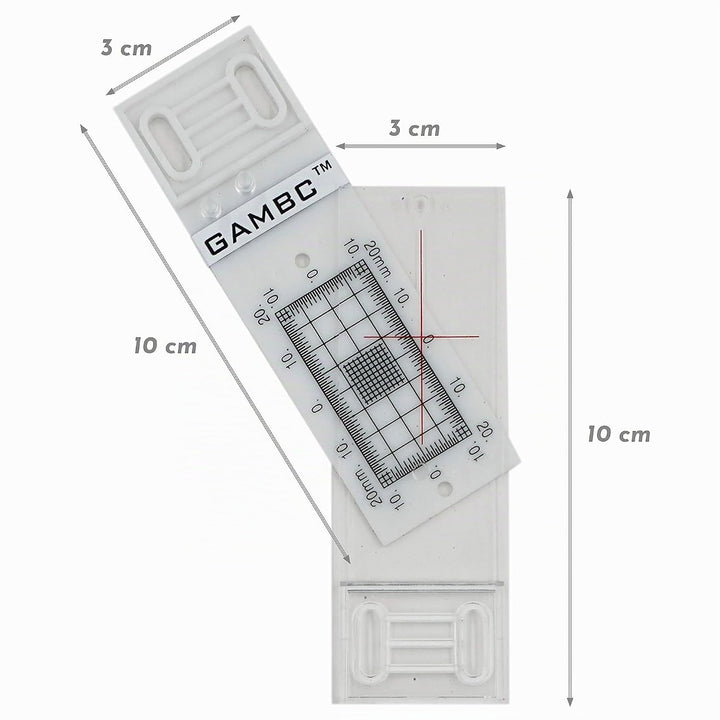 3 Stück - GAMBC® Manuelles Mauerrissmessgerät - Rissüberwachungsprotokoll - Rissmonitor zum Messen u