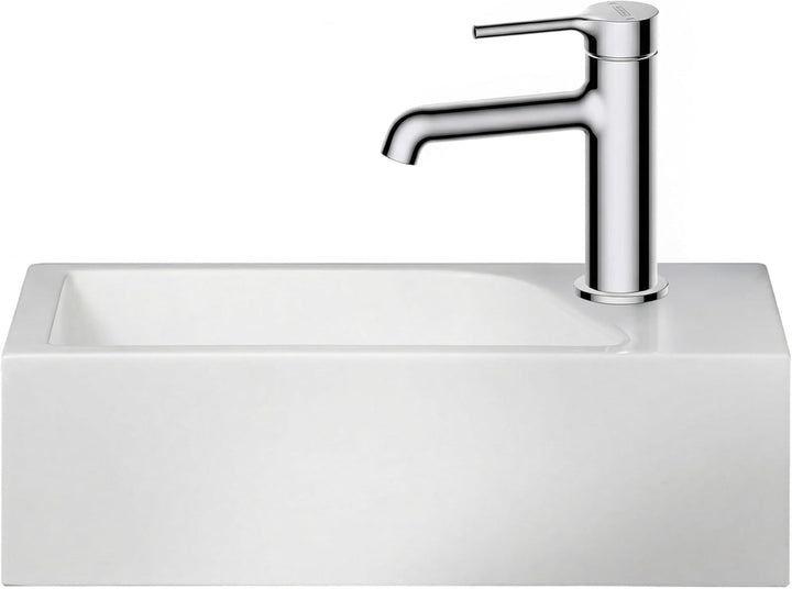 Stilform Mini Waschtisch Gäste WC Waschbecken für Wandmontage Mineralguss Links oder Rechts Handwasc