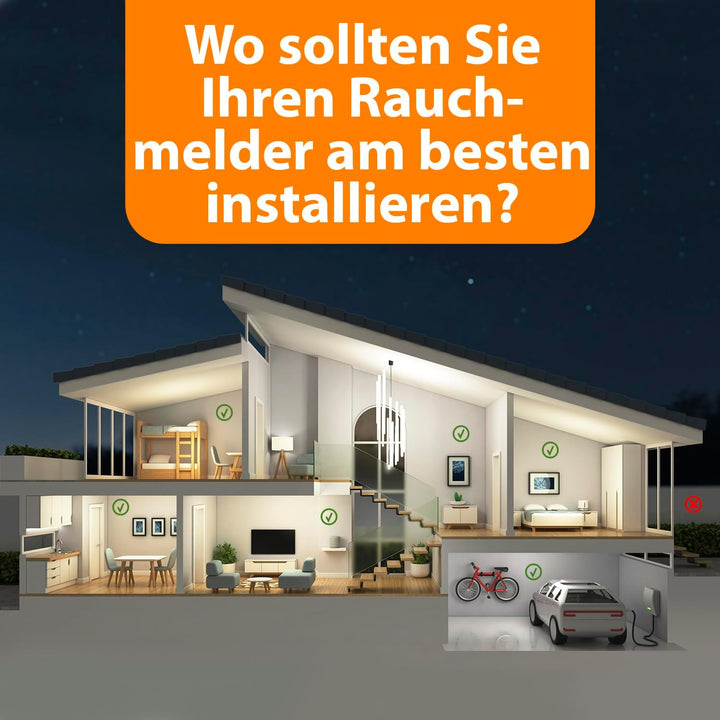 Smartwares Sicherheit Set, Rauchmelder und CO Melder, Austauschbare Batterien, Lebensdauer 10 Jahre