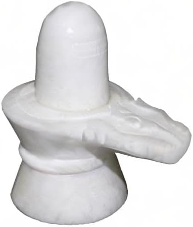 StonKraft Marmor Shiva Lingam/Shiv ling Idol Idol Statue (weisser Shiva)