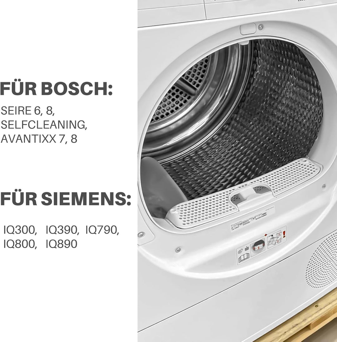 Flusensieb Filter für Bosch/Siemens/Neff/Constructa Wäschetrockner 00656033/656033 wie iQ300 iQ500 i