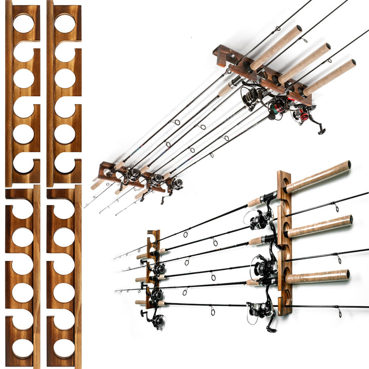 Ghosthorn Für bis zu 12 Ruten, Angelrutenhalter, Wand- oder Deckenmontage, für Garage, Aufbewahrung,