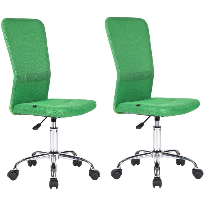 Mingone 2er-Set Bürostuhl Ergonomisch Schreibtischstuhl aus Mesh Höhenverstellbarer Drehstuhl 360° D