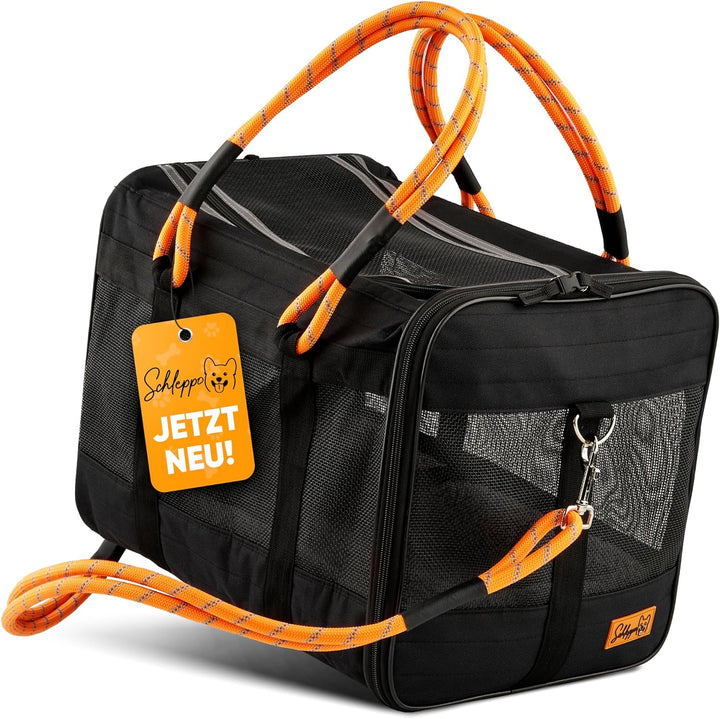 Schleppo Hundetasche für kleine Hunde 7kg [ATMUNGSAKTIV] - Hunde Transporttasche für Auto &amp; Zuhause