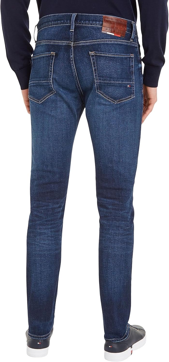 Tommy Hilfiger Herren Slim Bleecker Pstr Morton Indigo Jeanshosen 31W / 34L Denim (Morton Indigo), 3