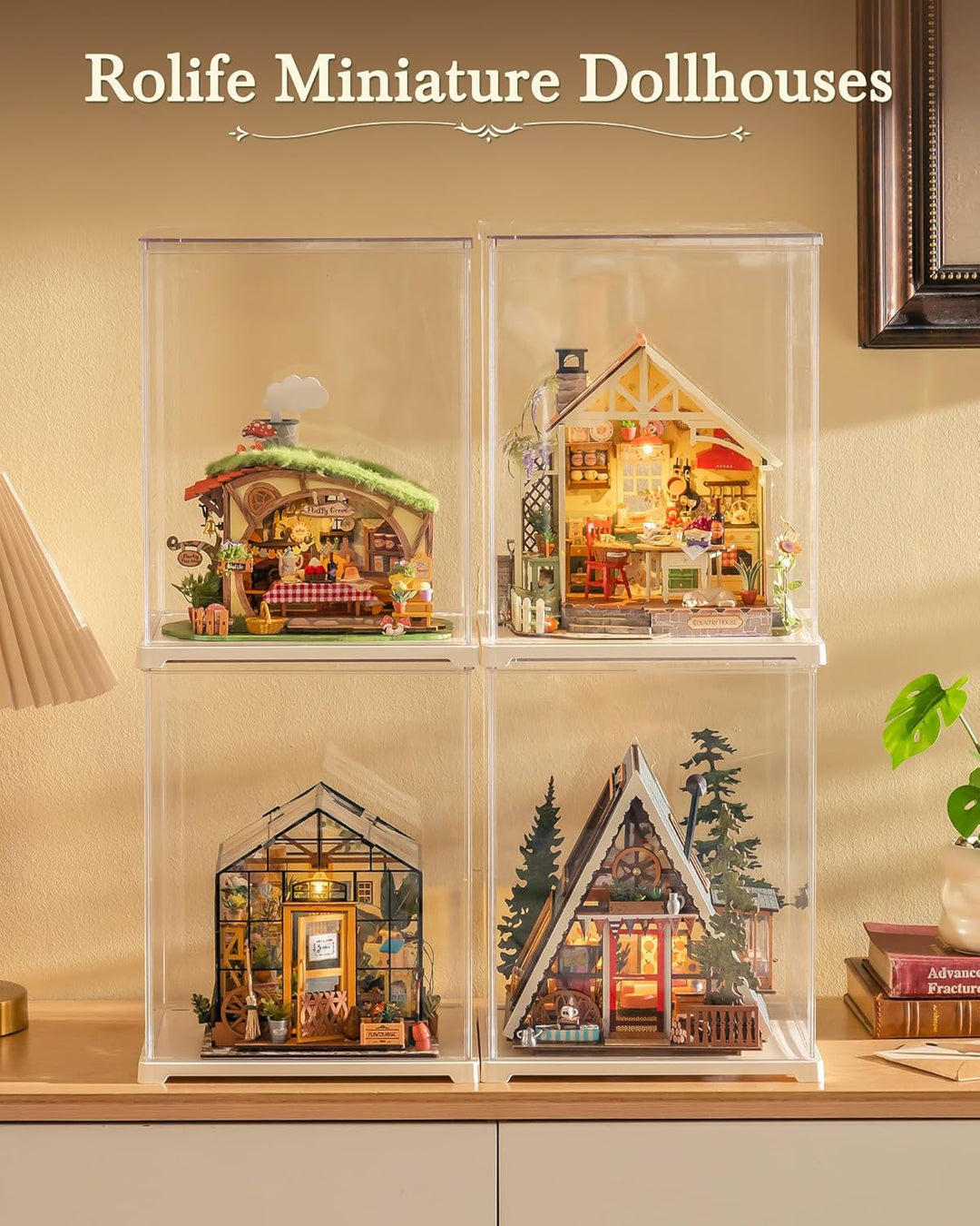 Rolife DIY Miniatur Haus Bausatz für Erwachsene, Sonnenlicht Bauernhaus Küche, Cottage Stil Holz Pup