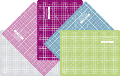 SEMPLIX Schneidematte A1 in Grün, Rosa, Grau, Türkis, Lila. Ideal fürs Basteln, Nähen und Patchworke