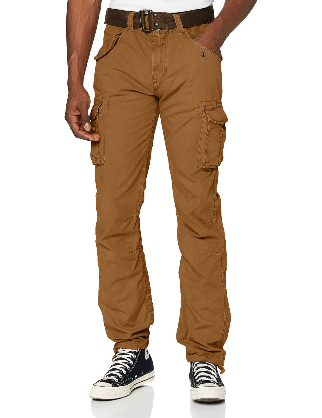 Schott NYC Herren Klassische Hose 29W Camel, 29W Camel
