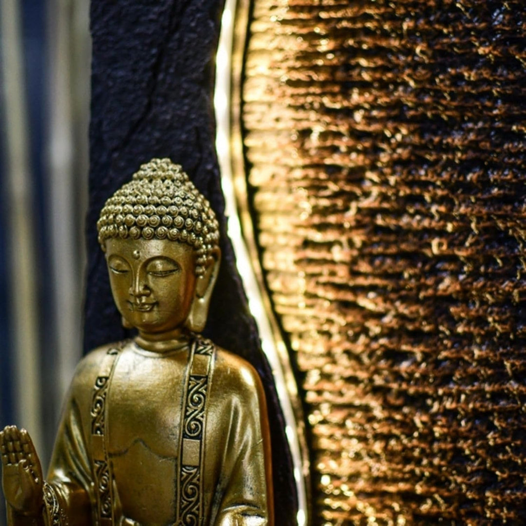 Zen Light – Zimmerbrunnen Buddha Jati – originelle Geschenkidee – Objekt Feng Shui und Wohlbefinden