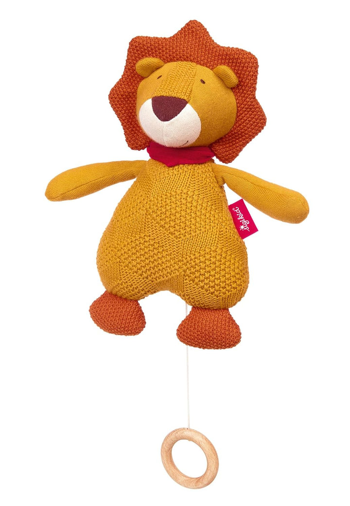 SIGIKID 39689 Strick-Spieluhr Fuchs Knitted Love, Kuscheltier mit bekannter Schlaflied-Melodie, Stof