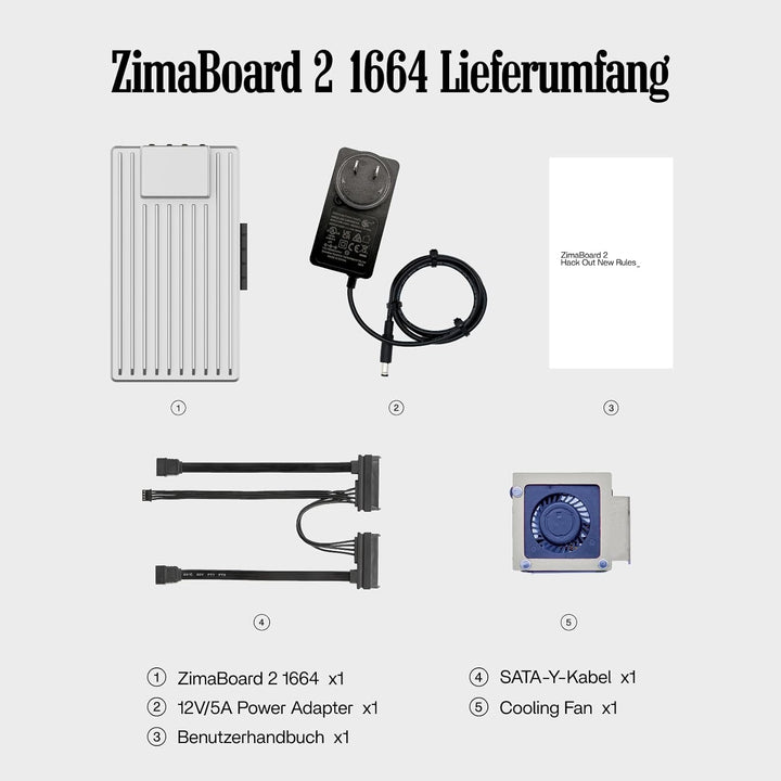 ZimaBoard 2 x86 Single Board Server Mini DIY NAS Personal Cloud mit Intel N150, 4 Kernen, 16GB LPDDR