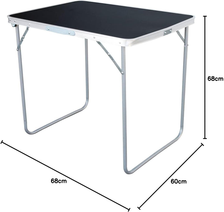 XL Aluminium Campingtisch schwarz oder weiss klappbar mit Tragegriff Alu Verschiedene Masse Schwarz