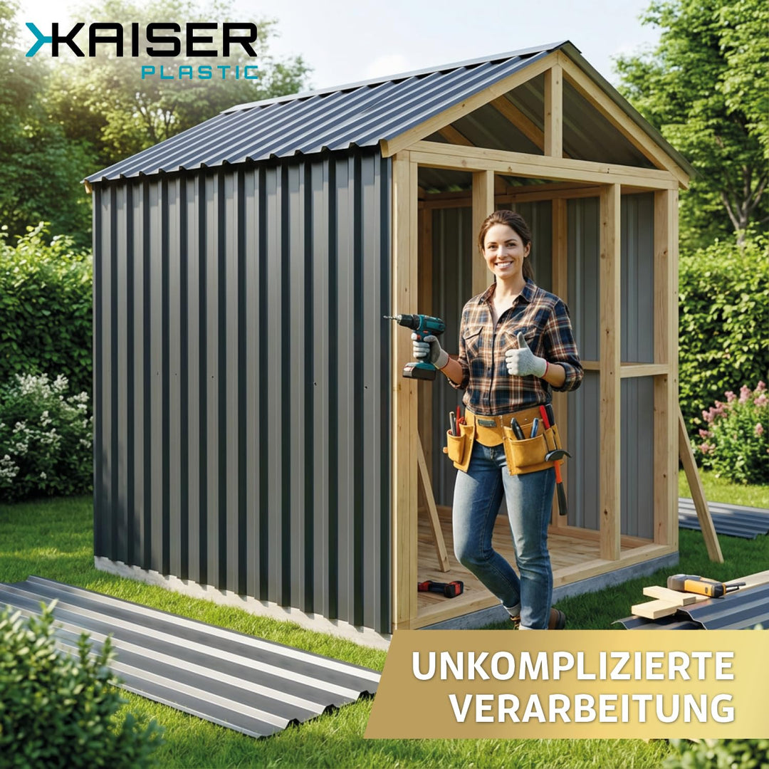 Trapezblech W20 | 0,4mm Materialstärke & 25µm Polyester-Beschichtung | Made in Germany mit Zulassung