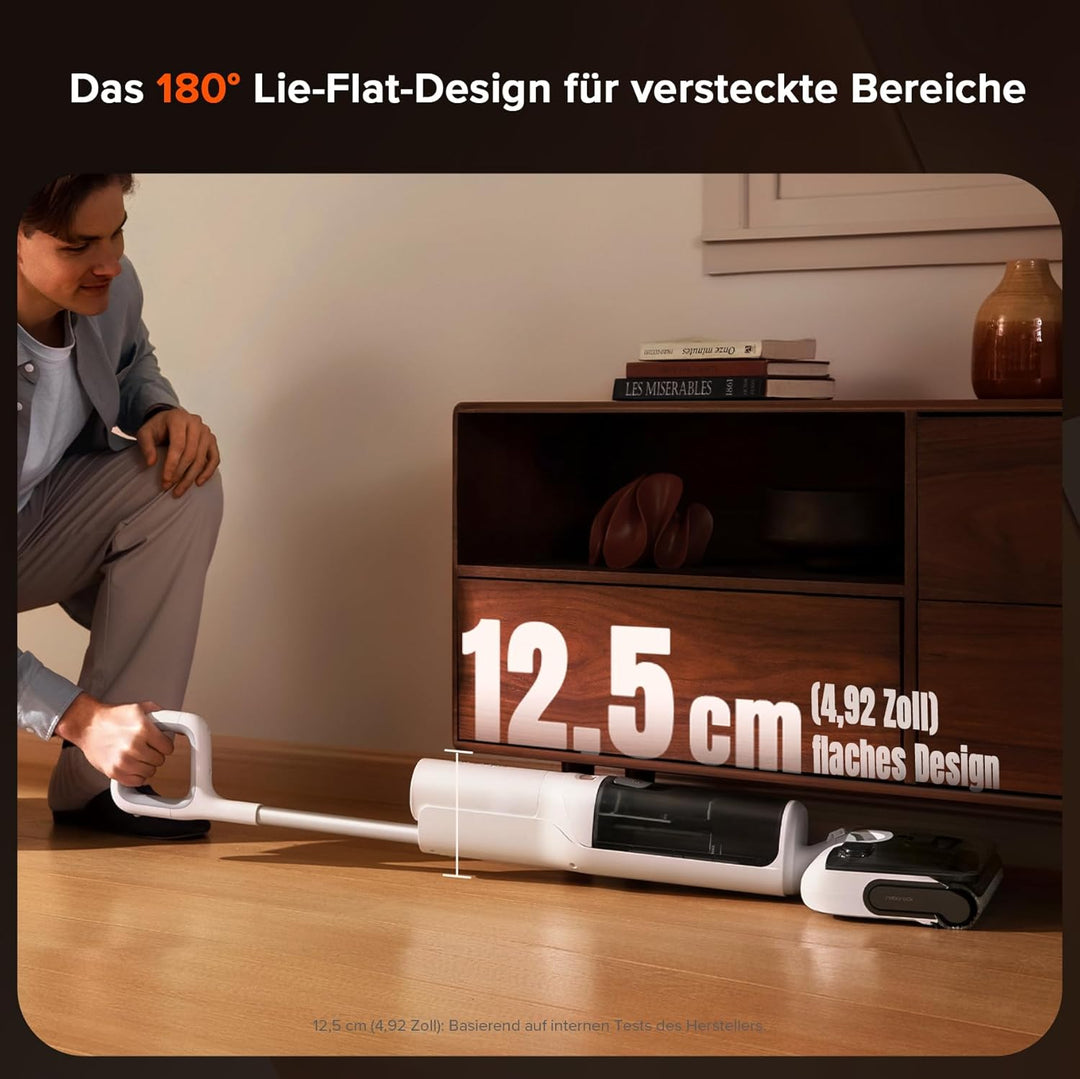 roborock F25 GT Nass Trockensauger, 180° Lay-Flat Saugwischer, 90°C Hochtemperatur Selbstreinigung,