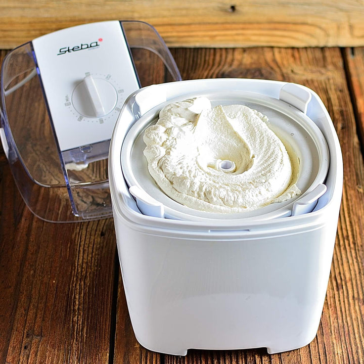Steba Eismaschine, Isolierbehälter mit 1,5 l Volumen für bis zu 20 Kugeln Eis, 30 Minuten Timer, Ink