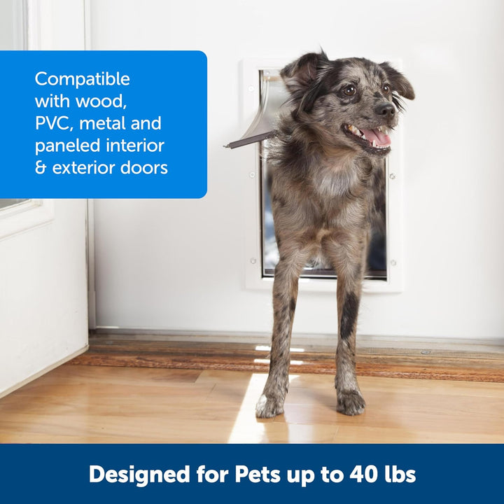 PetSafe Kunststoff-Tür mit weicher, getönter Klappe – kleine, mittelgrosse und grosse Tür für Hunde