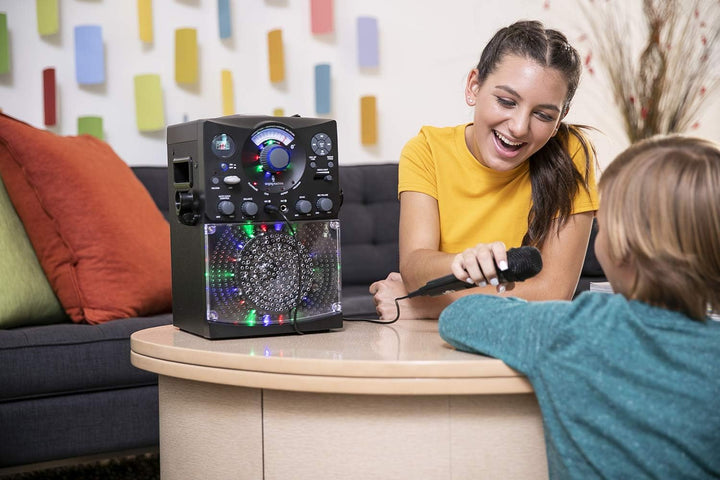Karaoke System with Bluetooth Connection - Singing Machine SML385U in Black for Europe - LED Light E