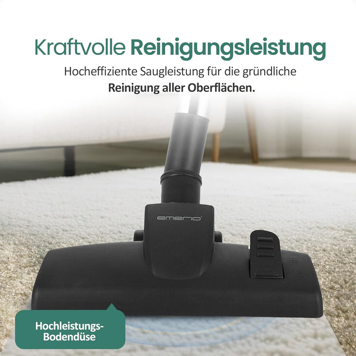 Emerio VE-109959.14, Staubsauger Sieger Preis/Leistung 05/2020 Haus&Garten Test, leistungsstark, 800