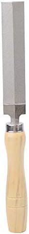 Dreieck Diamant Feile Säge Diamantfeile für Hartmetall Diamantfeilen Glas Rhombische Mit Holzgriff,