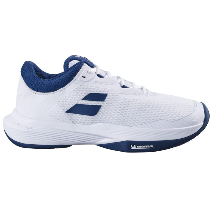 Babolat Herren SFX 4 Cly Tennisschuhe Sandplatzschuh Weiss-Dunkelblau Eu Neu 42 EU, 42 EU