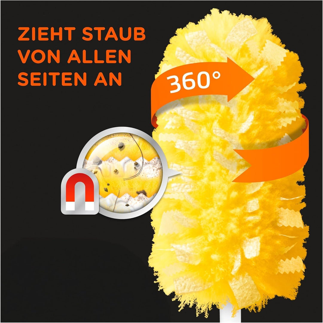 Swiffer Staubmagnet 360° Nachfüllpack 5 Tücher, Nimmt Staub, Haare & Allergene Aus Jeder Richtung Au