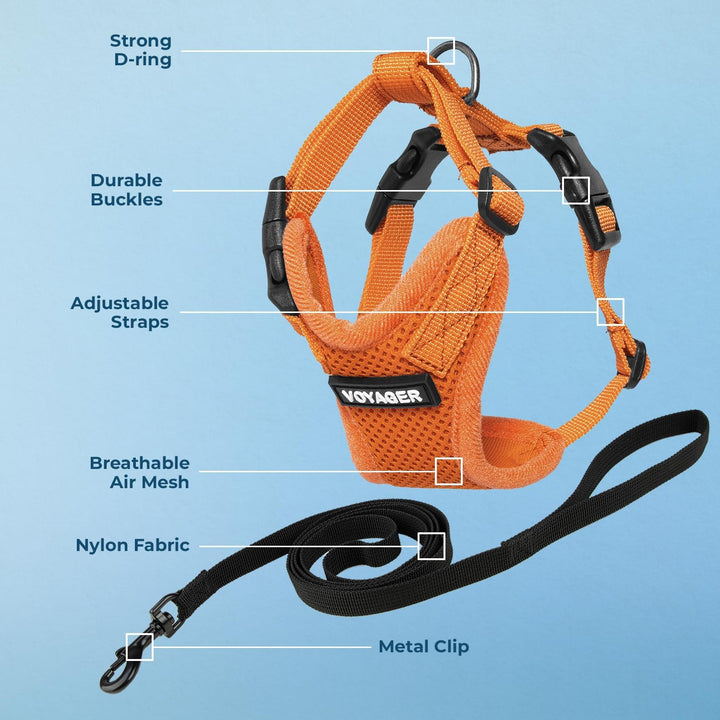 Best Pet Supplies Voyager Step-In Lock Haustiergeschirr – Allwetter-Netz, verstellbares Step-in-Gesc