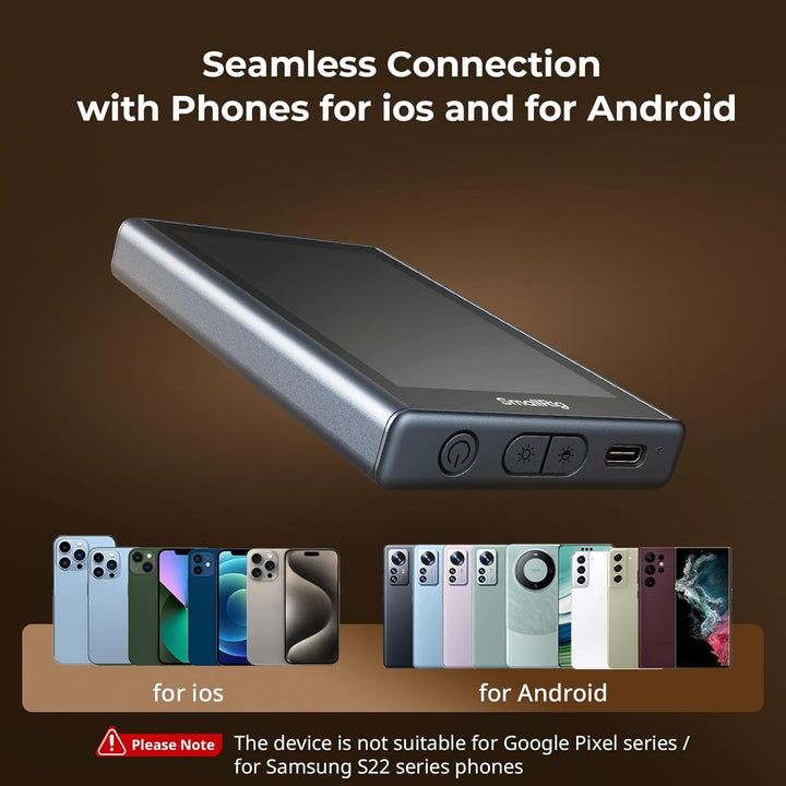 SMALLRIG Wireless Monitor,Magnetischer Selfie Monitor mit drahtloser Steuerung, Telefonmonitorbildsc