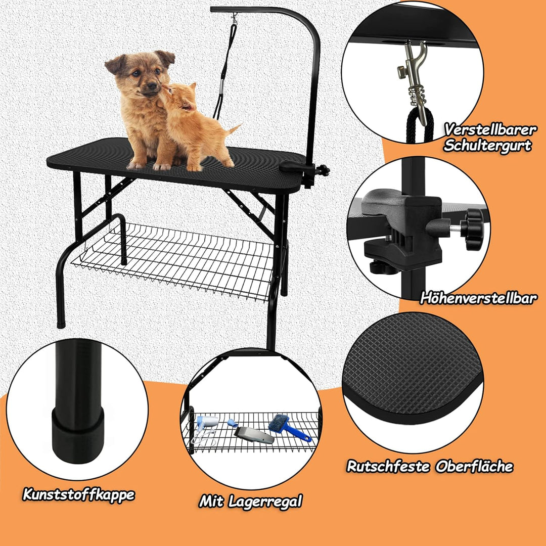 Froadp Hundefrisiertisch, Trimmtisch für Hunde und Katzen Haustiere, Hundefriseur Tisch, Haustierpfl