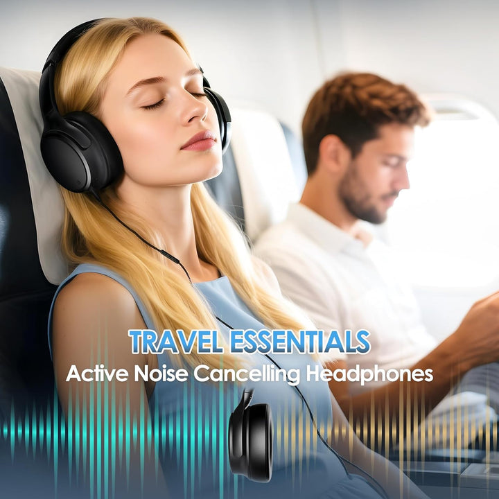 INFURTURE Kopfhörer USB C Kopfhörer mit Kabel Noise Cancelling Kopfhoerer Over Ear, 28 dB ANC, Leich