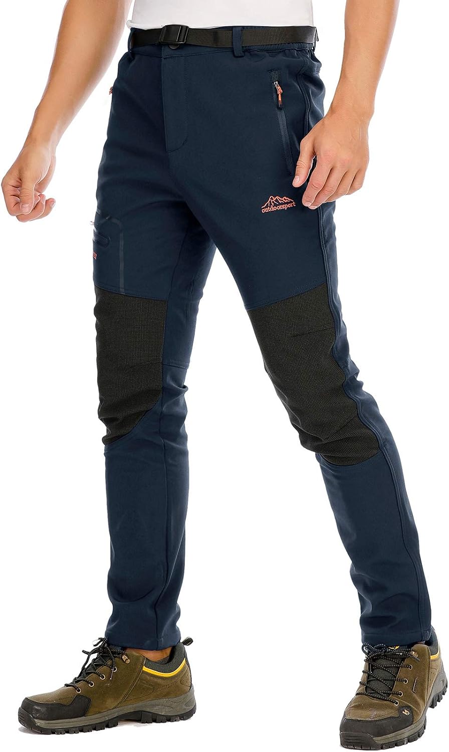 Herren Wanderhose Skihose Wasserdicht Softshellhose Winddicht Winter Outdoorhose Snowboardhose Warm