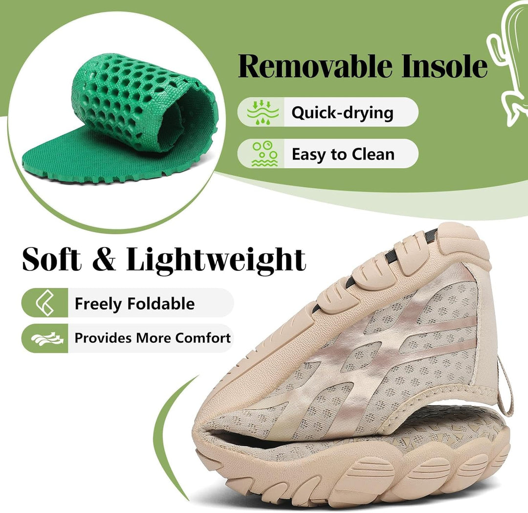 SAGUARO Badeschuhe Damen Aquaschuhe Herren Slip On Atmungsaktiv Schnelltrocknend Wasserschuhe Outdoo