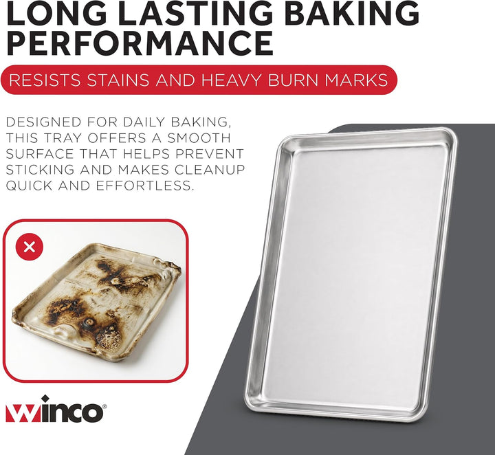 Winware 13 Inch x 18 Inch Aluminum Sheet Pan by Winware by Winco, 1