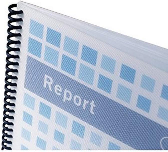 GBC PolyTechno Bindedeckel Polypropylen 700 Mikron A4 50 Stück Ice White