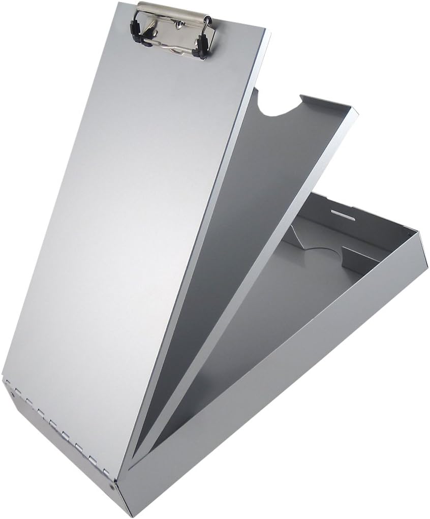 Saunders Cruiser-Mate II Klemmbrett aus recyceltem Aluminium, mit 2 Ablagefächern 8.5 x 14 Inches Al