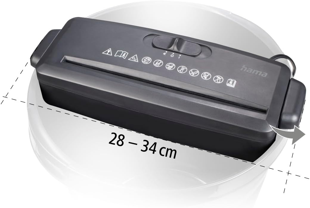 Hama Aktenvernichter Einzug Aktenvernichter professionell Home Office (Streifenschnitt, Schredder, e