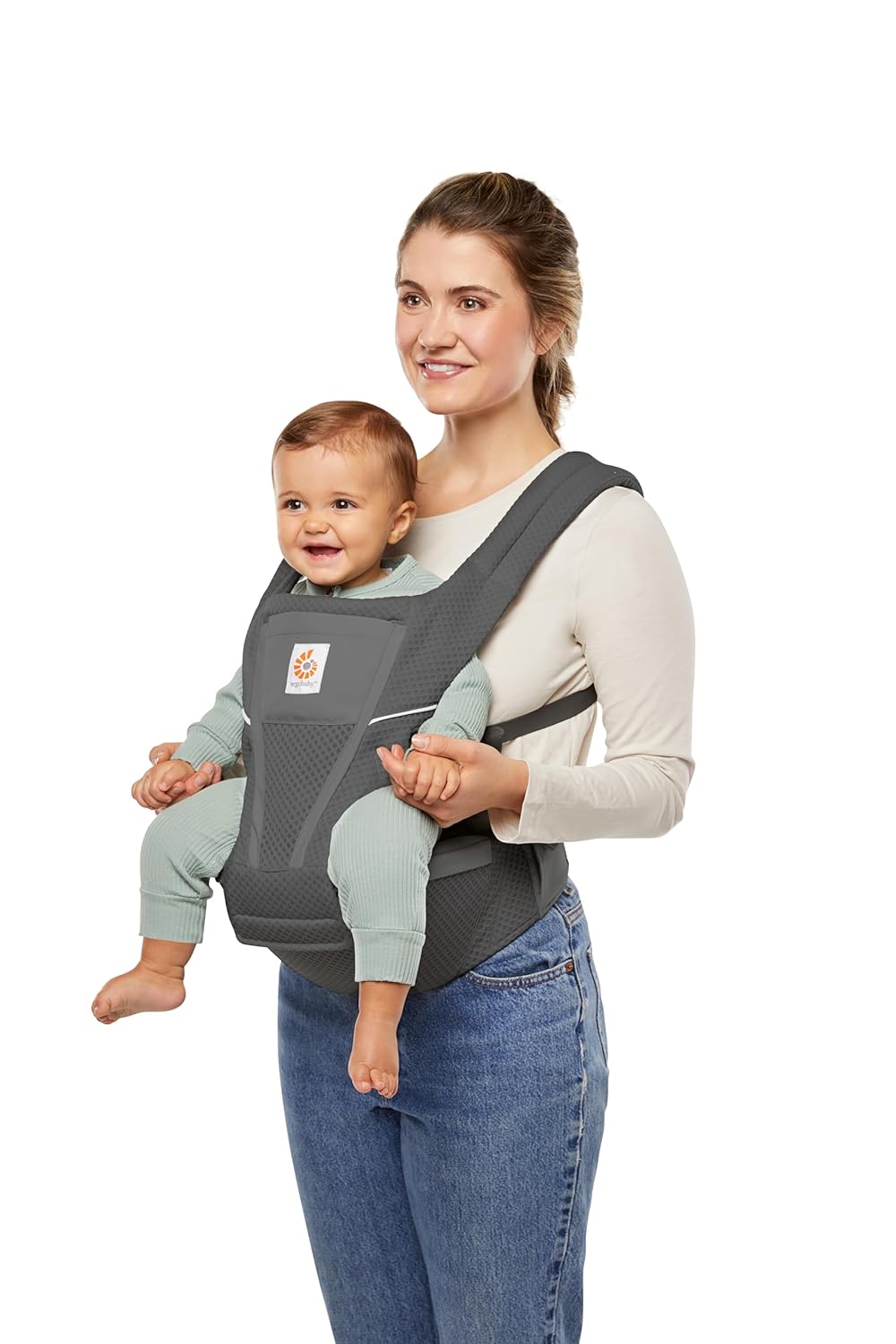 Ergobaby Alta Hip Seat Babytrage mit Babyhüftsitz für Babys und Kleinkinder ab 4 Monaten (5,5 kg - 2