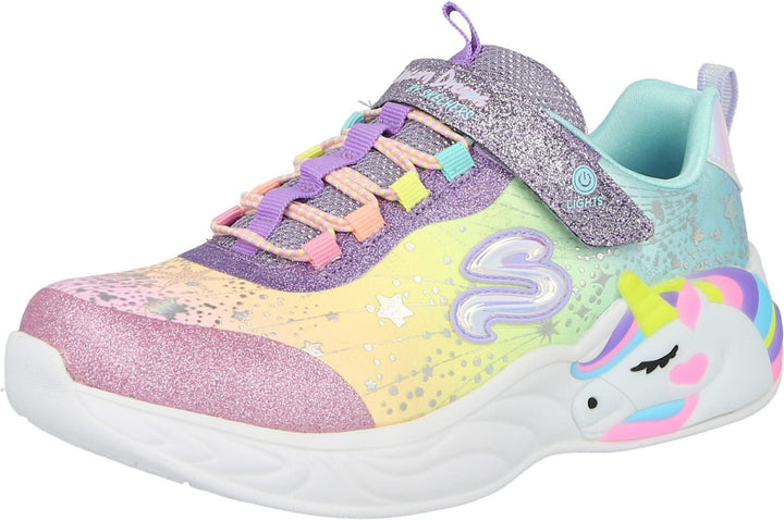 Skechers Mädchen Unicorn Dreams Sneaker 27 EU Purple Textile Multi Trim, 27 EU Purple Textile Multi