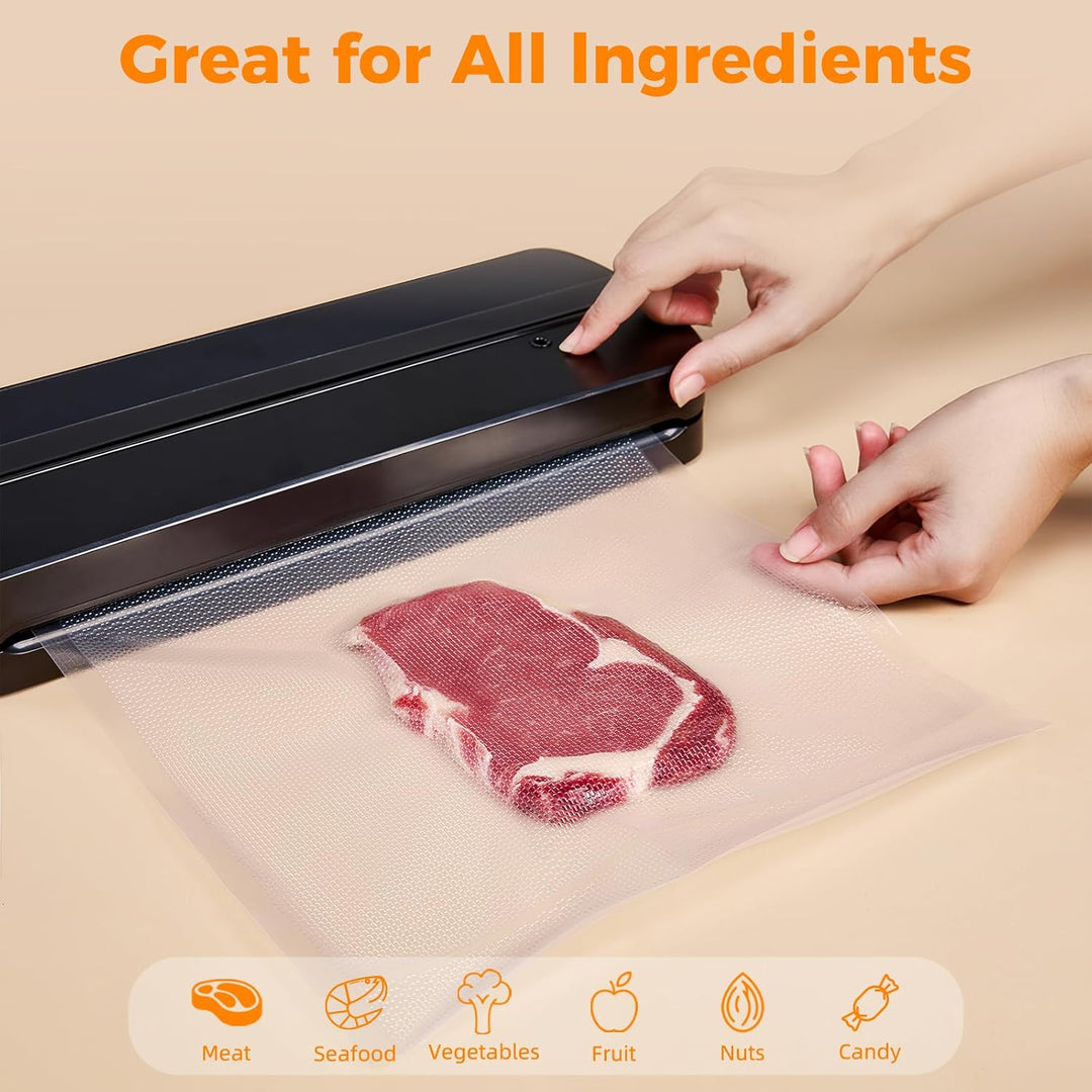 Wevac 2 Rollen 28x1500cm Sous Vide Beutel, Vakuumbeutel Lebensmittel, Vakumierfolienrolle geeignet f