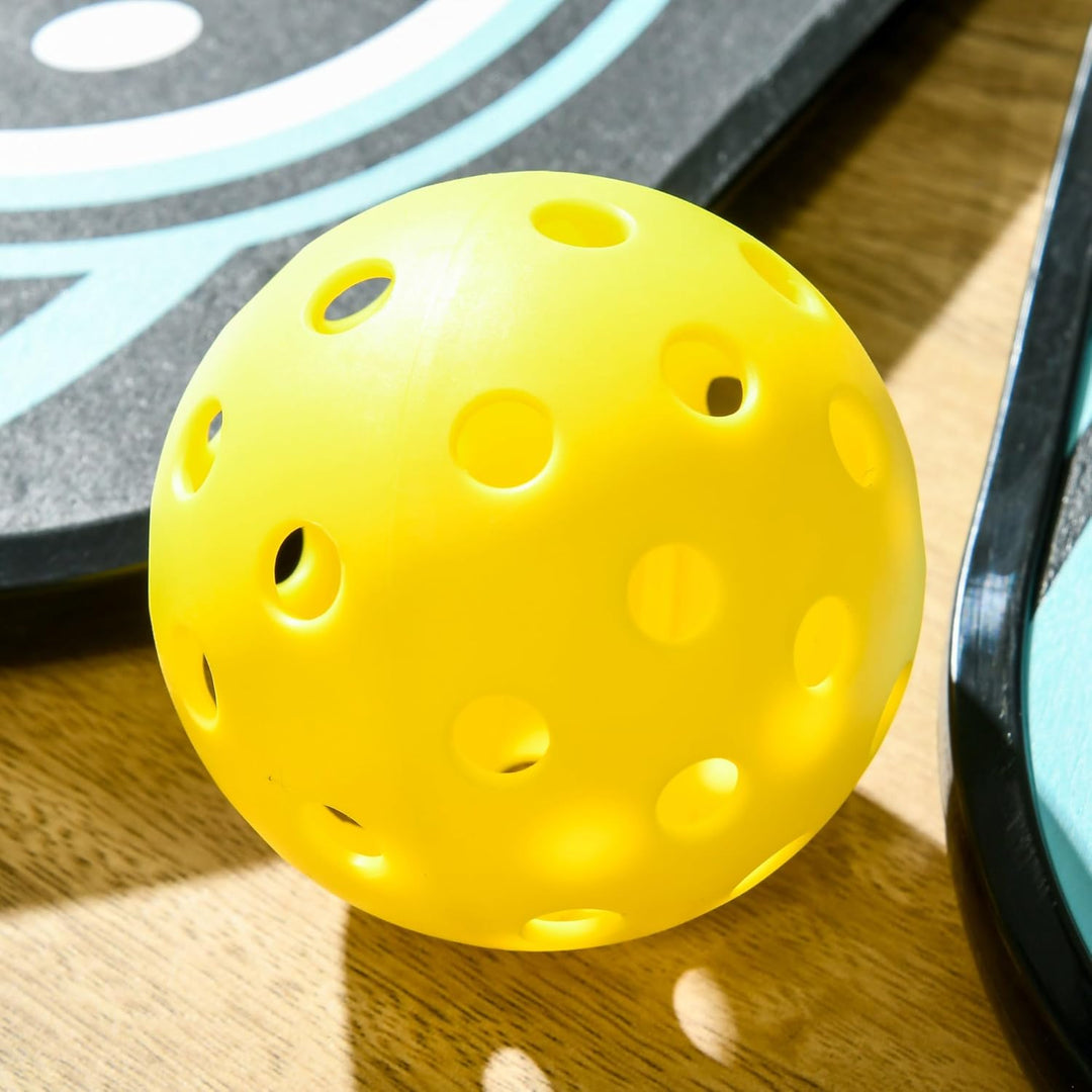 SPORTNOW Pickleball Paddles Set Schläger Set mit 4 Schlägern, 4 Bällen, Ergonomisch Griff Tasche, Pa