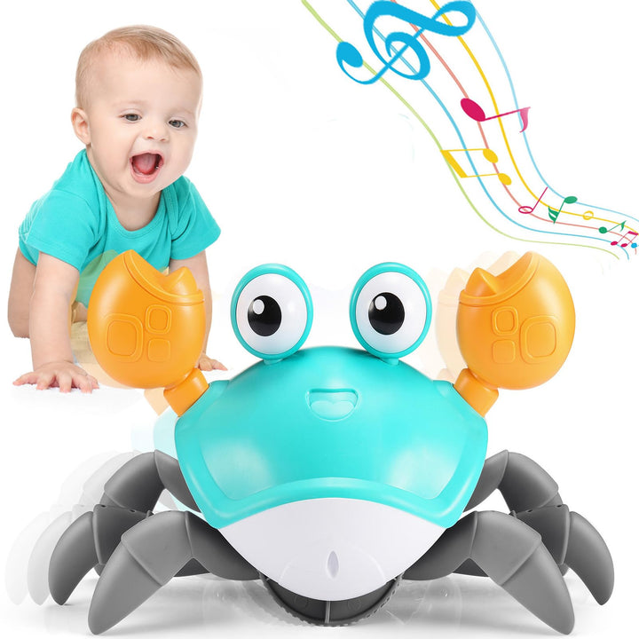 Adeokay Krabbe Baby Spielzeug ab 1 2 3 Jahr, Spielzeug ab 6 7 8 9 10 Monate Kinderspielzeug ab 1-3 J