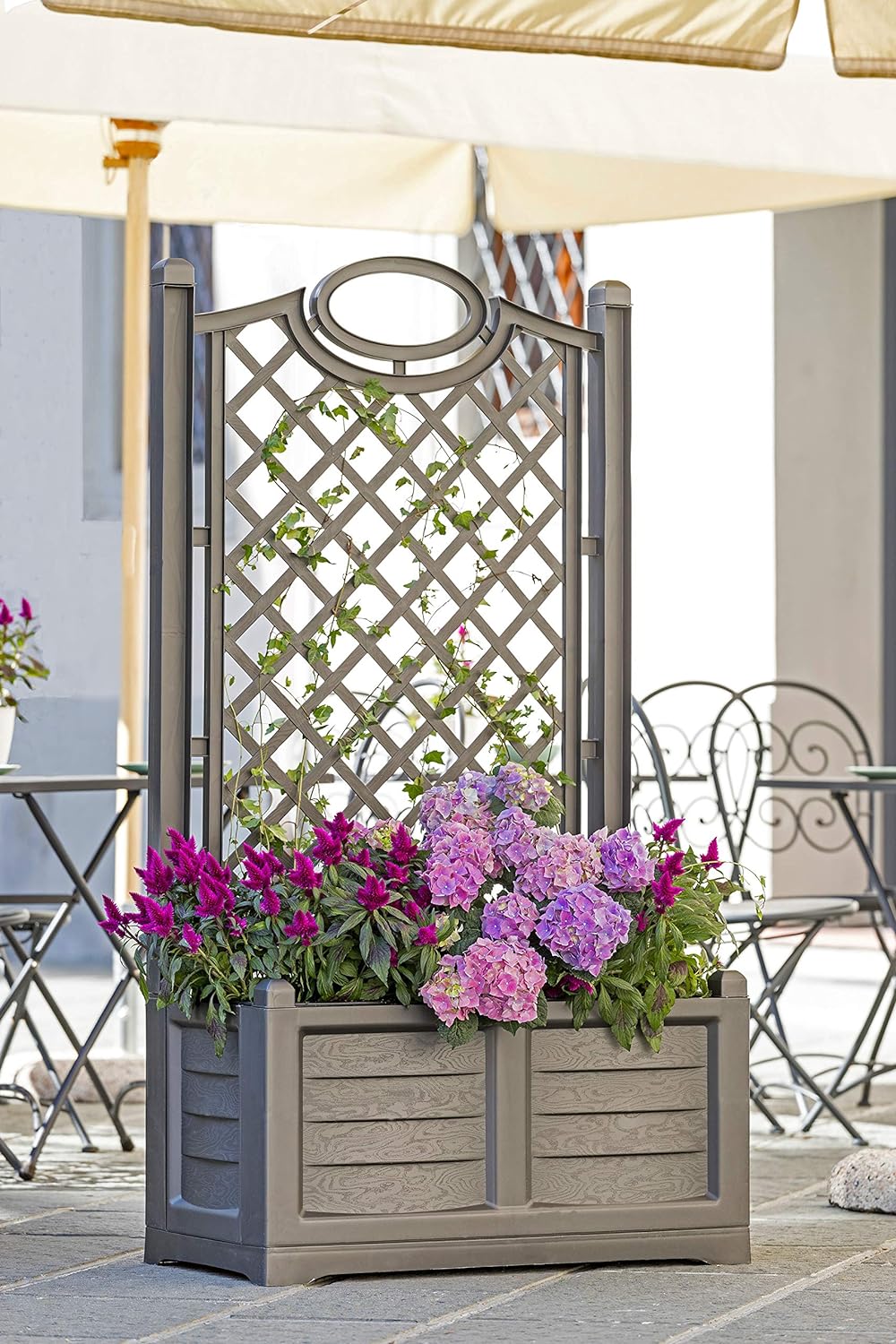 Bama 31982. Blumenkasten Trennwand ', Schmiedeeisen, 80x42,5x150 cm Ferro Battuto, Ferro Battuto