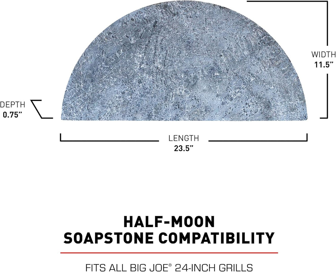 Kamado Joe Big Joe Soapstone, Grau Speckstein (halbrund), Speckstein (halbrund)
