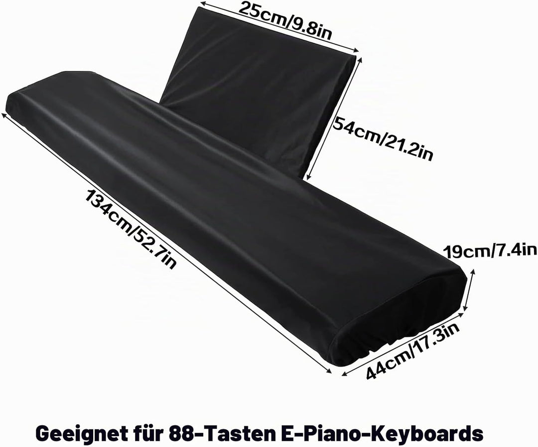 Klaviertastatur Staubschutz mit Notenständer - E Piano Abdeckung NotenstäNderabdeckung für 88 Tasten