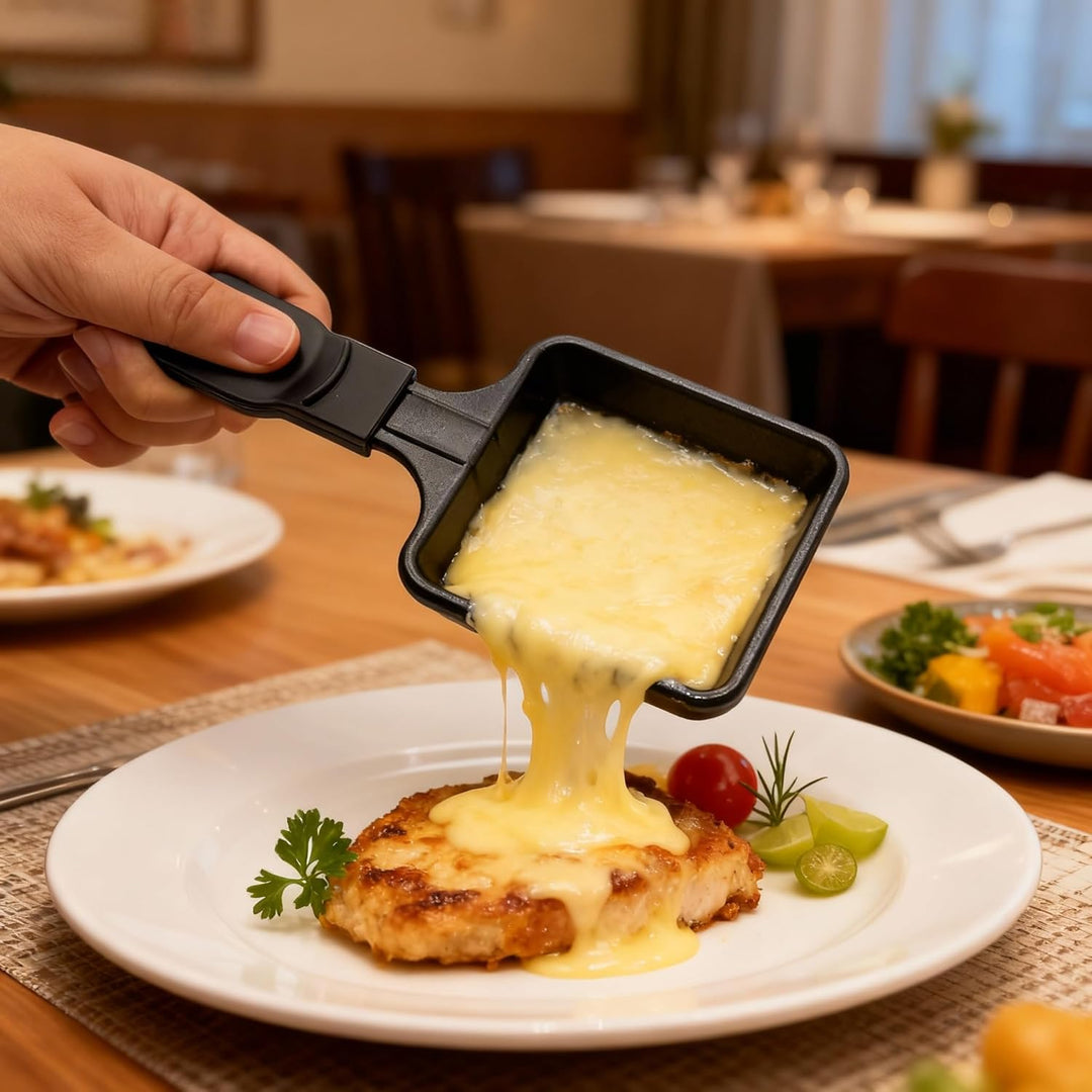Kosmosta Antihaftbeschichtete Mini-Grill-Käsepfanne Schmelzzubehör für Raclettes Ersatzbleche Raclet